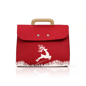 Bolso <span class=keywords><strong>de</strong></span> mano <span class=keywords><strong>de</strong></span> fieltro <span class=keywords><strong>de</strong></span> lana rojo con logotipo personalizado, asa <span class=keywords><strong>de</strong></span> <span class=keywords><strong>madera</strong></span>, bolsa <span class=keywords><strong>de</strong></span> compras ecológica, regalo para mujer, bolso <span class=keywords><strong>de</strong></span> mano al <span class=keywords><strong>por</strong></span> <span class=keywords><strong>mayor</strong></span>, diseño <span class=keywords><strong>de</strong></span> moda - Product Image 2