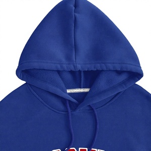 เสื้อสเวตเชิ้ตมีฮู้ดทรงโอเวอร์ไซส์สำหรับผู้หญิง สีพื้น ผ้าฝ้ายถัก มีกระเป๋า เสื้อกันหนาวแบบสวมใส่สบาย ความยาวปกติ เสื้อฮู้ดผู้หญิง - Product Image 3