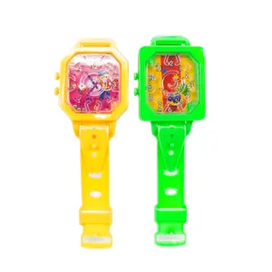 Jam tangan warna-warni permainan labirin anak-anak cerdas plastik mainan labirin permainan edukasi