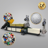 Machine de granulation de plastique à vis simple, 30 % d'économie d'énergie, pour PC/LDPE/PP, avec contrôle PLC et variateur de vitesse