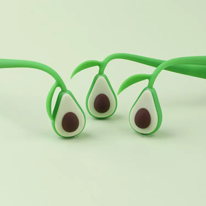 Bolígrafo Divertido de <span class=keywords><strong>Aguacate</strong></span> Verde Estilo Coreano KUKI, Éxito de Ventas 2022, Regalo para Niñas, Papelería Kawaii - Product Image 3