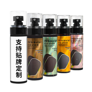 Nettoyant pour raquettes de pickleball, vente chaude transfrontalière, étiquetage personnalisable, formule écologique, flacon pulvérisateur 100 ml, quatre parfums - Product Image 1