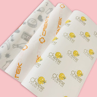 Papier d'emballage pour hamburger, shawarma, sandwich, résistant à la graisse, imprimé avec un logo personnalisé, papier ciré avec revêtement PE, qualité alimentaire