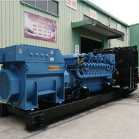 Nouveau Groupe Électrogène Chine Yuchai Cummins 1 MW 2 MW au Gaz Naturel, Biogaz, Gaz de Biomasse, Démarrage à Distance, Démarrage Automatique, Refroidissement par Eau DC, Triphasé, Efficacité 90%