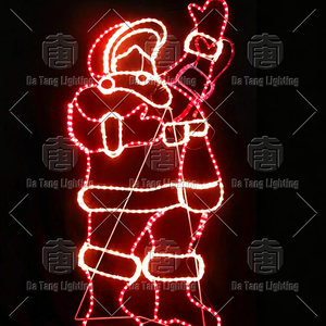 Décoration de Noël extérieure avec motif de Père Noël en LED 2D - Product Image 6