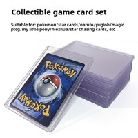 Protège-cartes PVC transparent 35PT anti-rayures, épais, pour cartes Pokémon, Yu-Gi-Oh et cartes sportives – Neuf et naturel