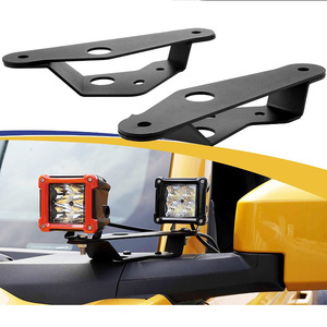 AUXFREE A Pillar <b>Light</b> <b>Bar</b> Bracket Steel Mount For Ford Mustang 2021 Front <b>LED</b> <b>Light</b> Support - Product Image 1