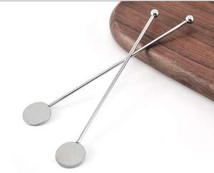 Palitos de Martini de Metal de 18cm, Ferramentas de Bar, Palitos para Coquetéis, Mexedores de Café, Palitos de Coquetel em Aço Inoxidável 304 - Product Image 2