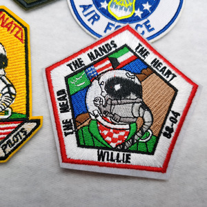 Sẵn sàng để tàu không khí polit dệt thêu các bản vá lỗi máy bay may trên sắt trên vá phi công xe tăng cái chết ban nhạc logo chính thức dệt vá - Product Image 1