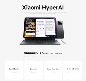 แท็บเล็ต XIAO MI Pad 7 รุ่นใหม่ หน้าจอ 11.2 นิ้ว ความละเอียด 3.2K 144Hz ชิปประมวลผล Snapdragon 7+ Gen 3 Octa-Core แบตเตอรี่ 8850mAh รองรับการชาร์จเร็ว 45W - Product Image 6