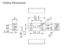 Filtre passe-bande RF PBPF-Q43.25-43.75GHz, filtre micro-ondes hermétique haute puissance 35dBm avec faible perte d'insertion