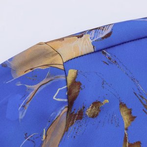 PB & ZA femmes 2025 nouveau <span class=keywords><strong>Chic</strong></span> mode imprimé fleuri <span class=keywords><strong>soie</strong></span> Satin Texture Blouses Vintage à manches longues femmes chemises Blusas <span class=keywords><strong>Chic</strong></span> hauts - Product Image 5