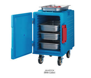 Premium Blue Front-Mounted Aislado Food Pot Carrier Caja de transporte con aislamiento térmico para Catering - Product Image 5