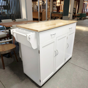 Thiết Kế Hiện Đại Thêm Lớn Rắn Gỗ Nhà Bếp Xe Đẩy <span class=keywords><strong>Sideboard</strong></span> 2 Ngăn Kéo 3 Cửa Tủ Khăn Chủ Cho Ăn Uống Đồ Nội Thất Nhà - Product Image 5