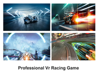 Simulateur de machine de jeu de voiture de course d'intérieur 3 écrans 6 DOF 9D métal et fibre de verre pour parcs de trampoline gagner de l'argent siège de course F1