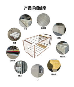 ชุดภาชนะบรรจุบ้านแพ็คแบบแบนการออกแบบประกอบ DIY สำหรับการก่อสร้างอย่างรวดเร็วและประหยัดค่าใช้จ่าย - Product Image 3