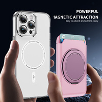 Support magnétique puissant N52 OEM avec plaque métallique, anneau de maintien pour téléphone, béquille et support portable pour cartes de crédit