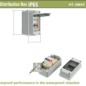 Outdoor Waterproof Surface Pasted Three-<strong>phase</strong> Distribution <strong>Box</strong> Electricalplastic Distribution <strong>Box</strong> <strong>DB</strong> <strong>Box</strong> Waterproof - Product Image 3