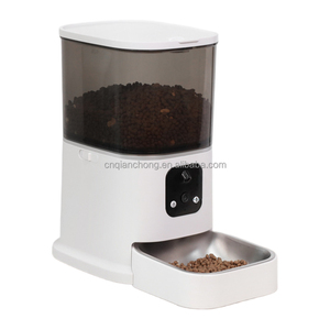 高品质专业智能宠物喂食器，带 Wifi 摄像头，新款 6L 自动宠物喂食器，适用于猫狗，塑料碗 - Product Image 3