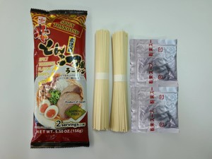 Mì Ramen Tonkotsu cay không dùng động vật, 2 khẩu phần, Kagoshima, Nhật Bản, nhà cung cấp cay, bán buôn, hương vị Nhật Bản, mì ăn liền - Product Image 3