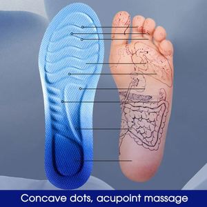 Super <b>Soft</b> 4D Massage <b>Shoes</b> Insoles Breathable Orthopedic Sports Insole Shock Absorption Lightweight PU Material ExtraWide Four - Product Image 2
