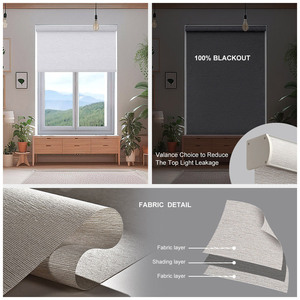 Persianas Enrollables Eléctricas Inteligentes Bluetooth, Horizontales, Opacas, para Ventanas Francesas, Sala de Estar, Dormitorio - Product Image 2
