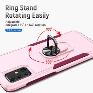 Anti-chute Armure TPU PC Couverture Arrière Antichoc Dur Magnétique Métal Support Cas Téléphone Cas Pour <span class=keywords><strong>iPhone</strong></span> Google Samsung Motorola - Product Image 4