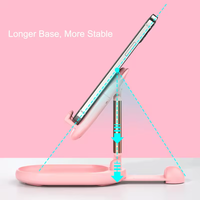 Support de téléphone pliable de bureau universel mignon support miroir téléphone portable réglable tablette support de support pliable
