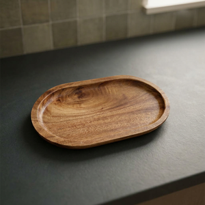 Best Selling Handmade Decorative Animal Print Floral Wooden Disposable Serving <b>Tray</b> Eco Friendly Dishwasher Microwave Safe - Product Image 1