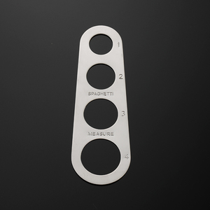 Règle à pâtes facile à nettoyer Outil de mesure 4 portions de service Mesureur de spaghetti en acier inoxydable Fournitures de cuisine Contrôle 4017003 - Product Image 4