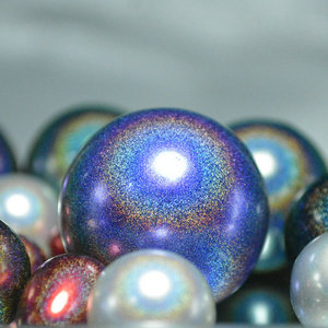 Perla estrella fantasía colorido plástico imitación perla agujero recto DIY joyería accesorios cuentas sueltas acrílico sólido cuentas - Product Image 2