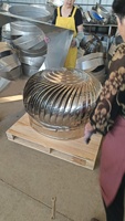 Ventilateur de toit à énergie éolienne en acier inoxydable, ventilateur d'extraction sans alimentation, équipement industriel OEM ODM