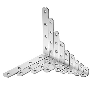 Supports d'angle en acier inoxydable à résonance, en forme de L, à 90 degrés, pour connecteurs de meubles, tables et chaises - Product Image 1