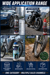 Sigillante per Pneumatici EXTREME CHALLENGE 500ml, Strumento Liquido Manuale con Garanzia di 1 Anno per Riparazione Forature di Pneumatici Tubeless di Moto, <span class=keywords><strong>Auto</strong></span> e Biciclette - Product Image 4