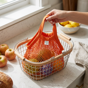 Custom Logo Mesh <b>Bags</b> Manufacturer Wholesale Reusable <b>Net</b> <b>Bags</b> for Retail Brands - Product Image 1