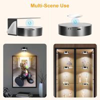 Lampe murale décorative sans fil à télécommande 1800 mAh, 3 couleurs changeantes, éclairage LED artistique, batterie rechargeable, éclairage pour tableaux