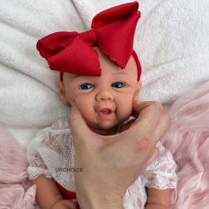 17 "Cuddly bạch kim Silicone tái sinh cô gái handmade nghệ sĩ Sơn dầu da mềm cảm ứng tái sinh búp bê có thể có tắm món quà giáng sinh - Product Image 5