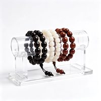 Présentoir de Comptoir Moderne Écologique en Acrylique Transparent Orienté Scène pour Bracelets, Joncs et Montres