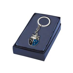 Porte-clés Coccinelle Noir et Bleu en Métal, Cadeau Promotionnel - Product Image 2