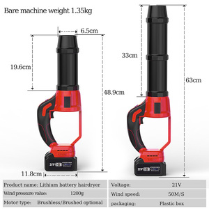 1000 Wát điện lá Blower tuyết Blower tùy chỉnh cầm tay cắt loại Blower 50m ³/min lá Blower cho bãi cỏ - Product Image 2