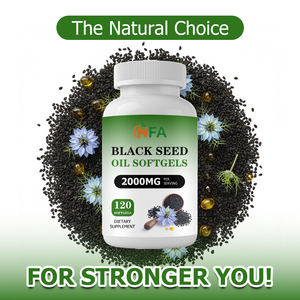 Gélules d'huile de nigelle OEM ODM avec huile de nigelle, soutien calorique, métabolisme sain, cheveux et ongles forts, peau jeune et éclatante - Product Image 4