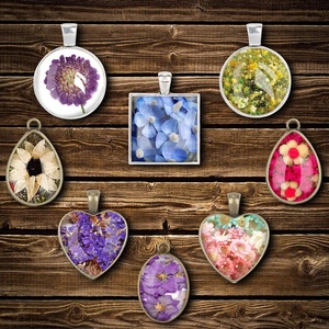 DM620 DIY Cabochons Gemstone Jewelry Silicone Casting Mold Epoxy <b>Resin</b> Gem Pendant Mold - Product Image 4