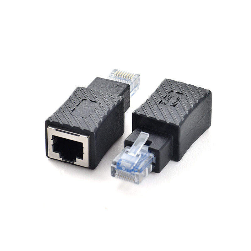 Yeni RJ45 M/F Crossover adaptörü erkek kadın çapraz Ethernet kablosu adaptörü ağ Rj45 konektörü