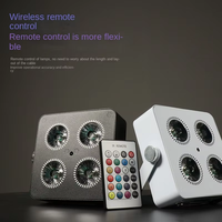Projecteur PAR DMX sans fil à batterie 4x18W RGBWA+UV 6-en-1 avec 5000mAh, 7,5 heures d'autonomie et contrôle par application
