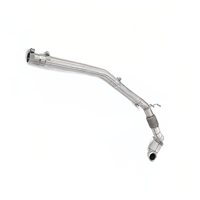MPER pour Audi TT MK3 2.0T Downpipe en acier inoxydable avec bouclier thermique, son d'échappement agressif, amélioration des performances, Plug and Play