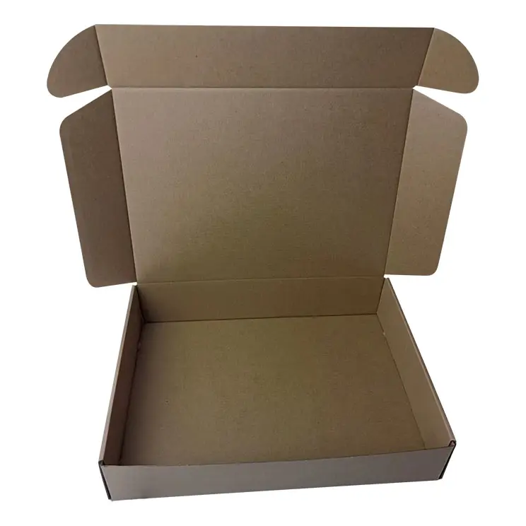 Изготовленный на заказ Логотип Печатный гофрированный крафт грузовой Футляр плоская упаковочная коробка складная крафт-коробка