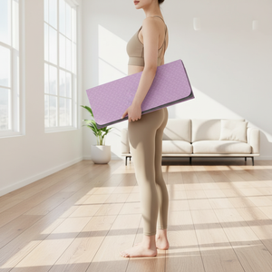 Tapis de yoga unisexe épais et large, pliable, antidérapant, absorbant les chocs, silencieux, pour entraînement à domicile, exercices de saut, fitness - Product Image 1