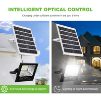 Projecteur Solaire 30W 65W 100W 200W 300W 400W 800W, Éclairage Extérieur, Lumière de Cour, Projecteur Solaire Étanche pour Usage Domestique