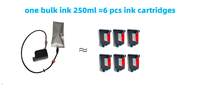 Cartouche d'encre éco-solvant en vrac 200ml remplacement à séchage rapide 42ml pour imprimante à jet d'encre portative Machine de codage imprimante Tij noire