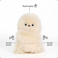 Adorable poupée hibou IA, jouet en peluche robot, animal électronique, rembourré de coton PP